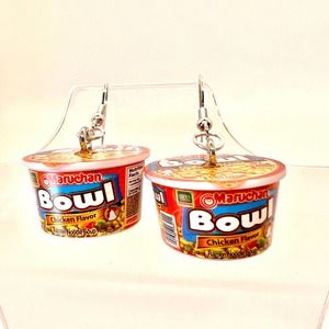 Maruchan Earrings - Ramen Soup Earrings - Mini Brands Series 5 Food Earrings